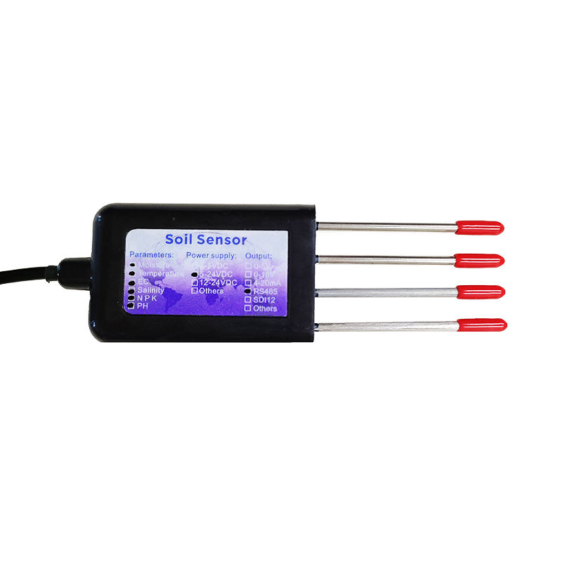 Multi-Parameter Soil Quality Sensor Smart Soil Moisture Temperature EC Salinity NPK PH